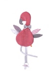 Snutte med napphållare Flamingo