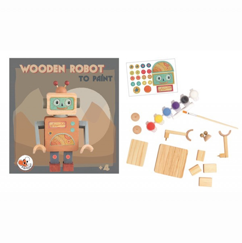 Bygg och måla robot DIY