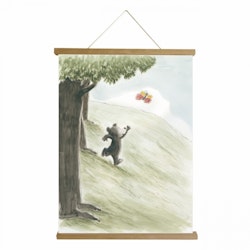 Poster björn ink hängare