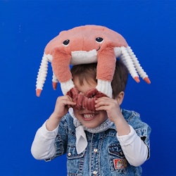 Les Deglingos krabba med bebis terracotta