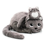 Les Deglingos katt med bebis grå