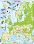 Karta Europa topo - Larsen