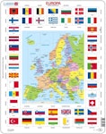 Karta Europa liten - Larsen