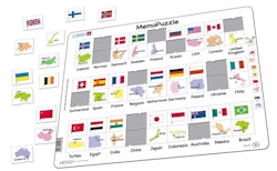 Memopussel land flagga 2 - Larsen