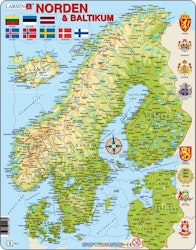 Karta Norden - Larsen