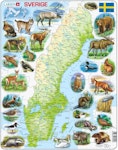 Sverigekarta - Larsen