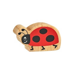 Nyckelpiga träfigur