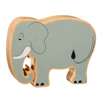 Elefant träfigur
