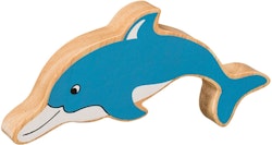 Delfin träfigur