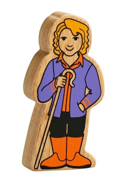 Bondfru träfigur