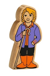 Bondfru träfigur