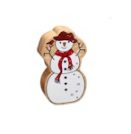 Snögubbe träfigur
