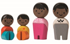 Familj till dockskåp mörk  - PlanToys