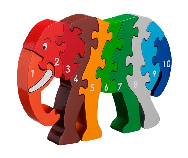 Pusseldjur Elefant 1-10