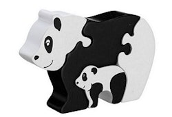 Pusseldjur Panda med unge