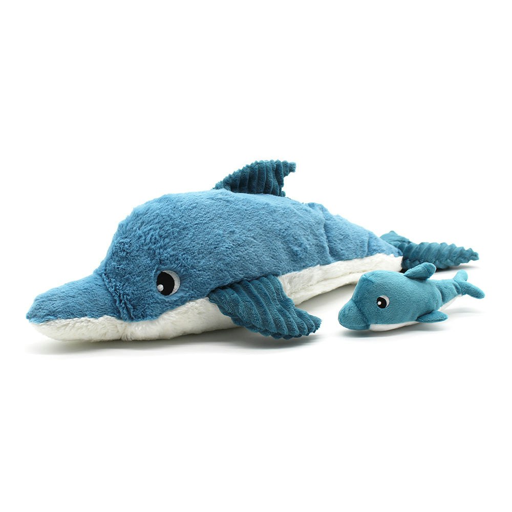 Les deglingos delfin blå med baby