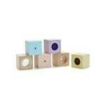 Sensoriska byggklossar pastell  - PlanToys