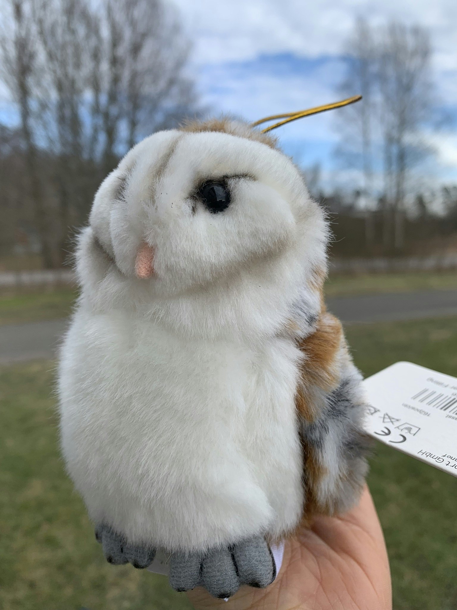 Hornuggla 3 färger plushie 13cm