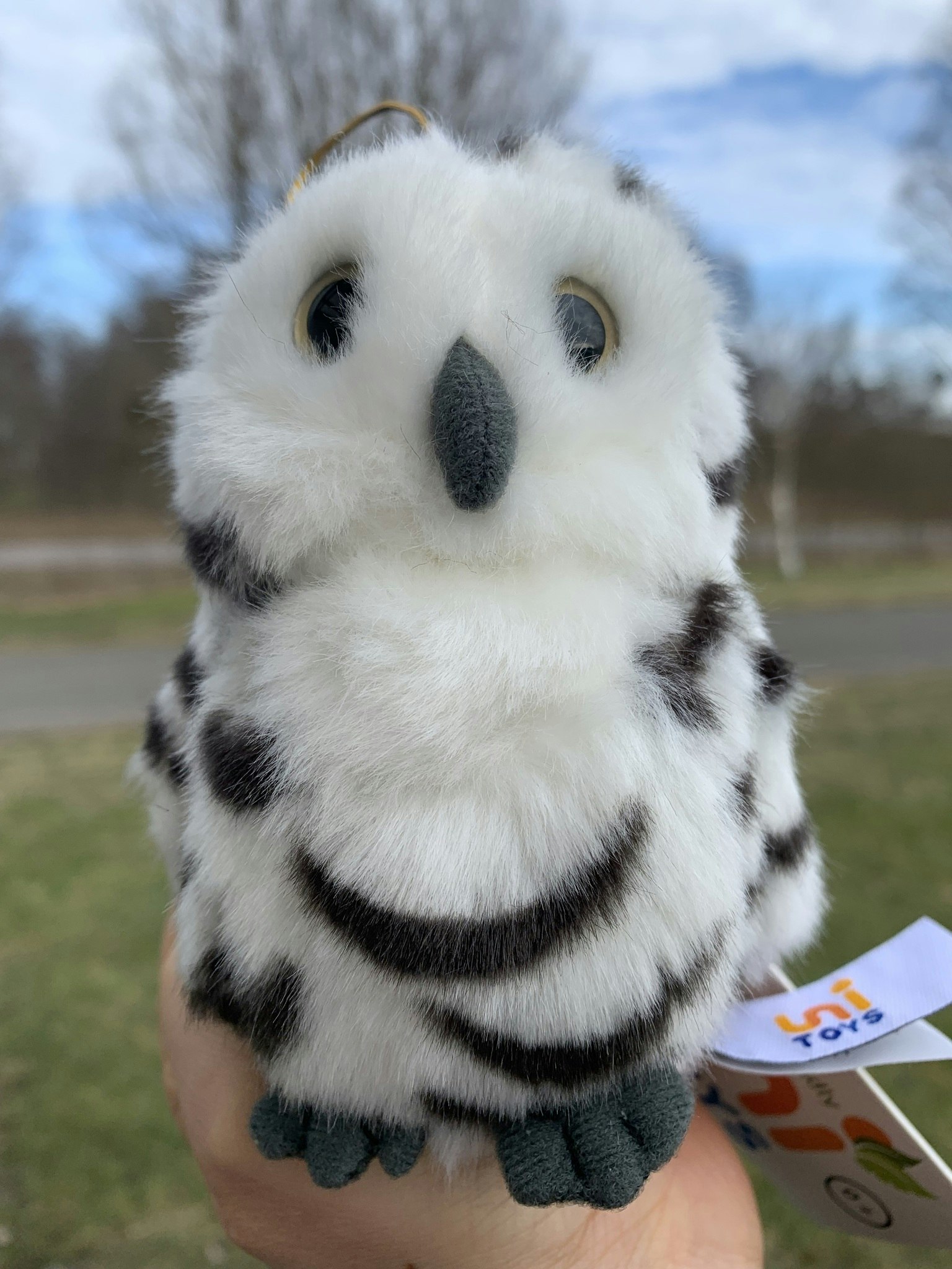 Hornuggla 3 färger plushie 13cm