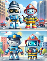 Robotpolis och robotbrandman - Larsen