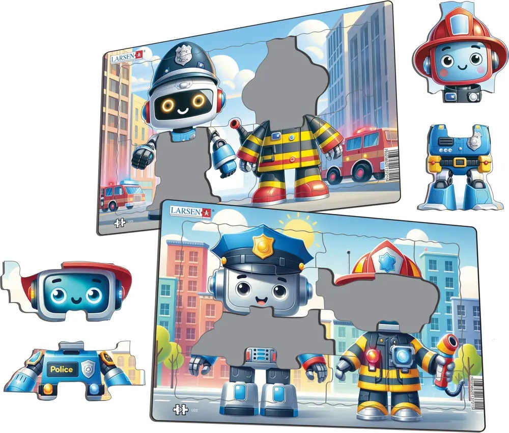 Robotpolis och robotbrandman - Larsen