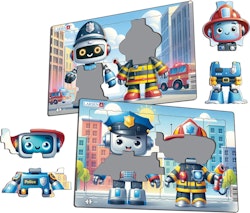 Robotpolis och robotbrandman - Larsen