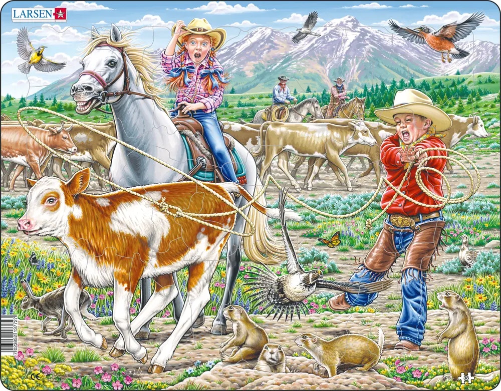 Cowboy och cowgirl - Larsen