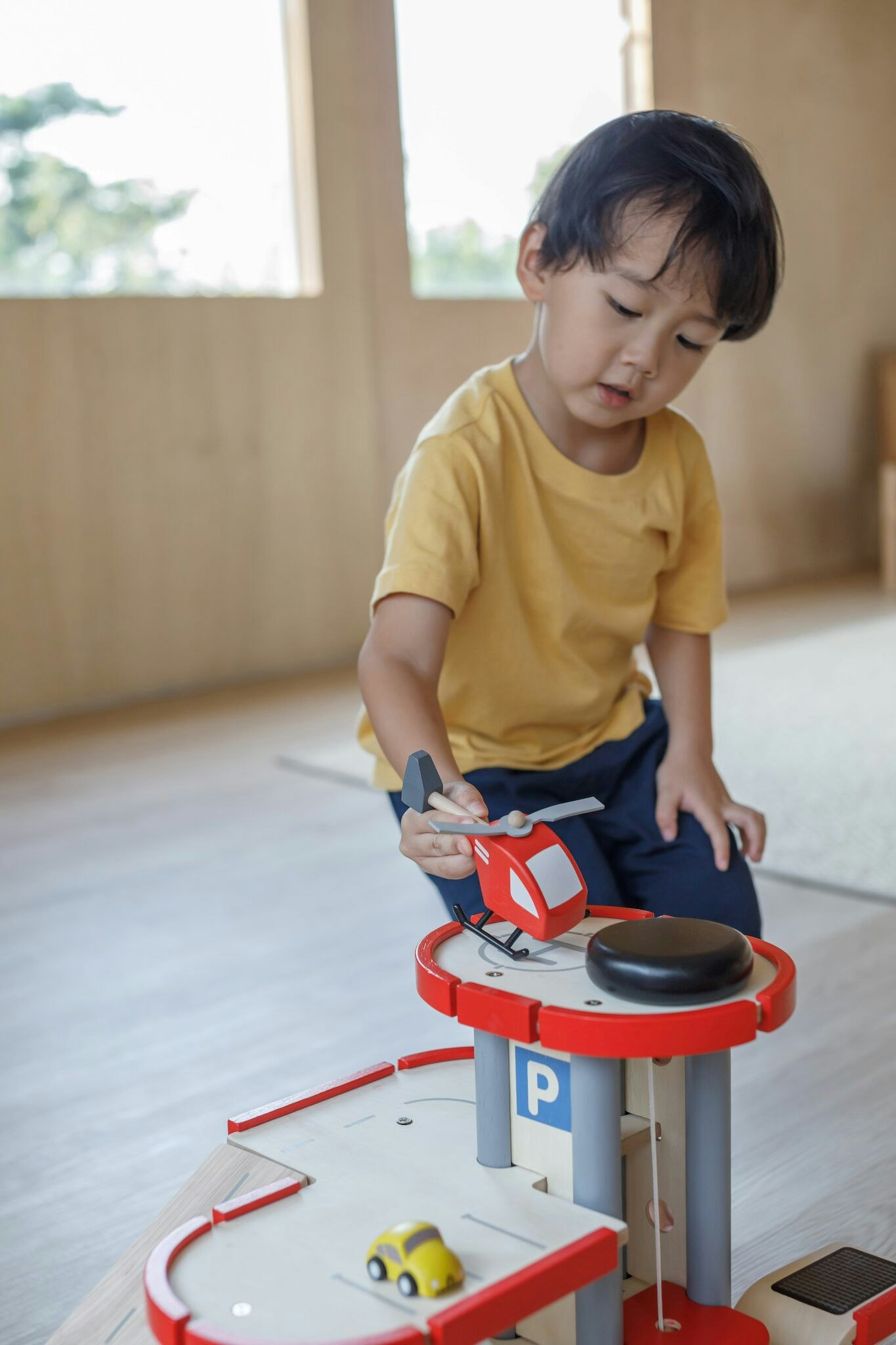 Helikopter röd - PlanToys