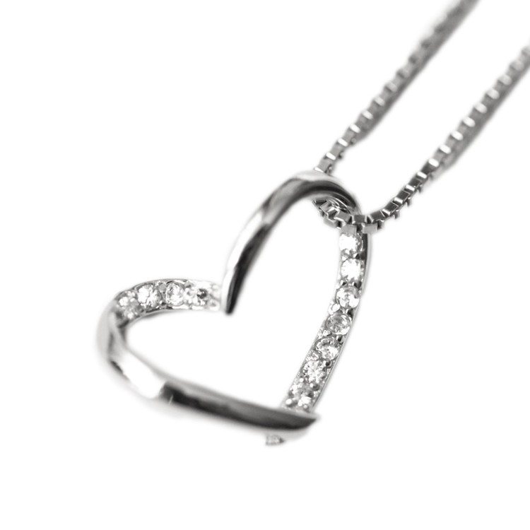 SILVER HALSBAND - Heart N1008029