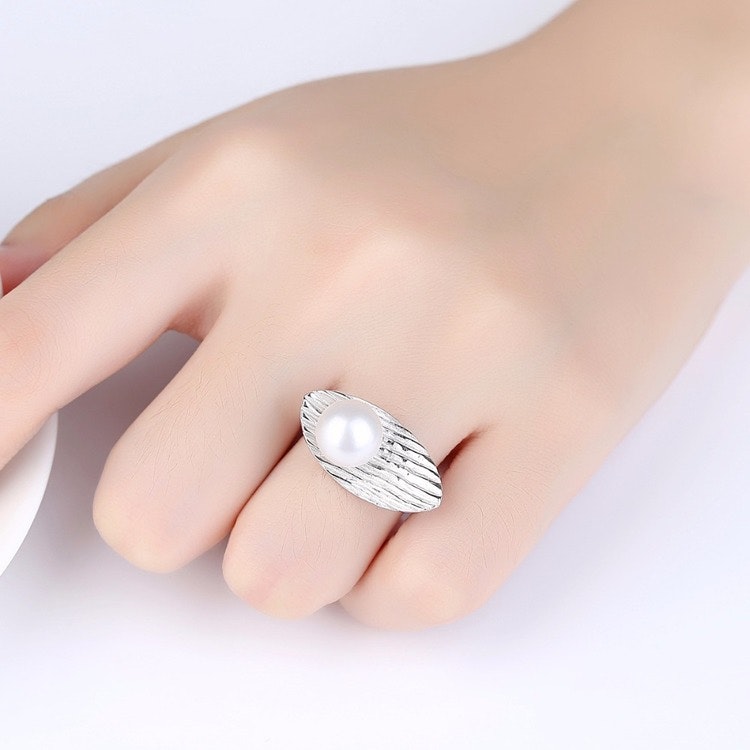 SILVER RING - Pearl JR1008008