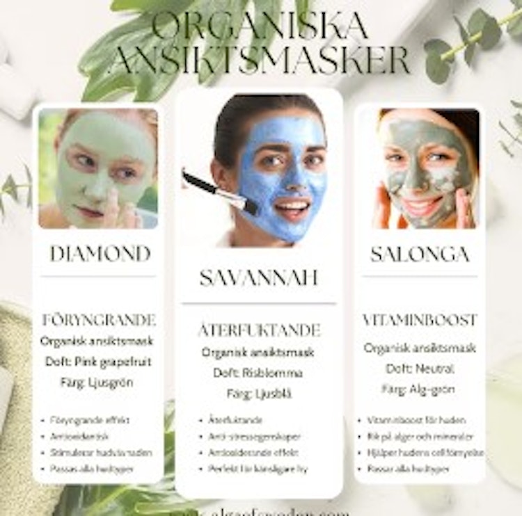 Three face-mask samples - try them all!