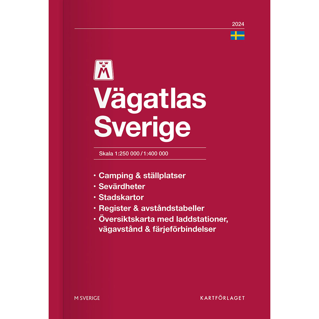 Den 33:a utgåvan av Sveriges bästa vägatlas.