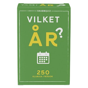 Snabbquiz: Vilket år?