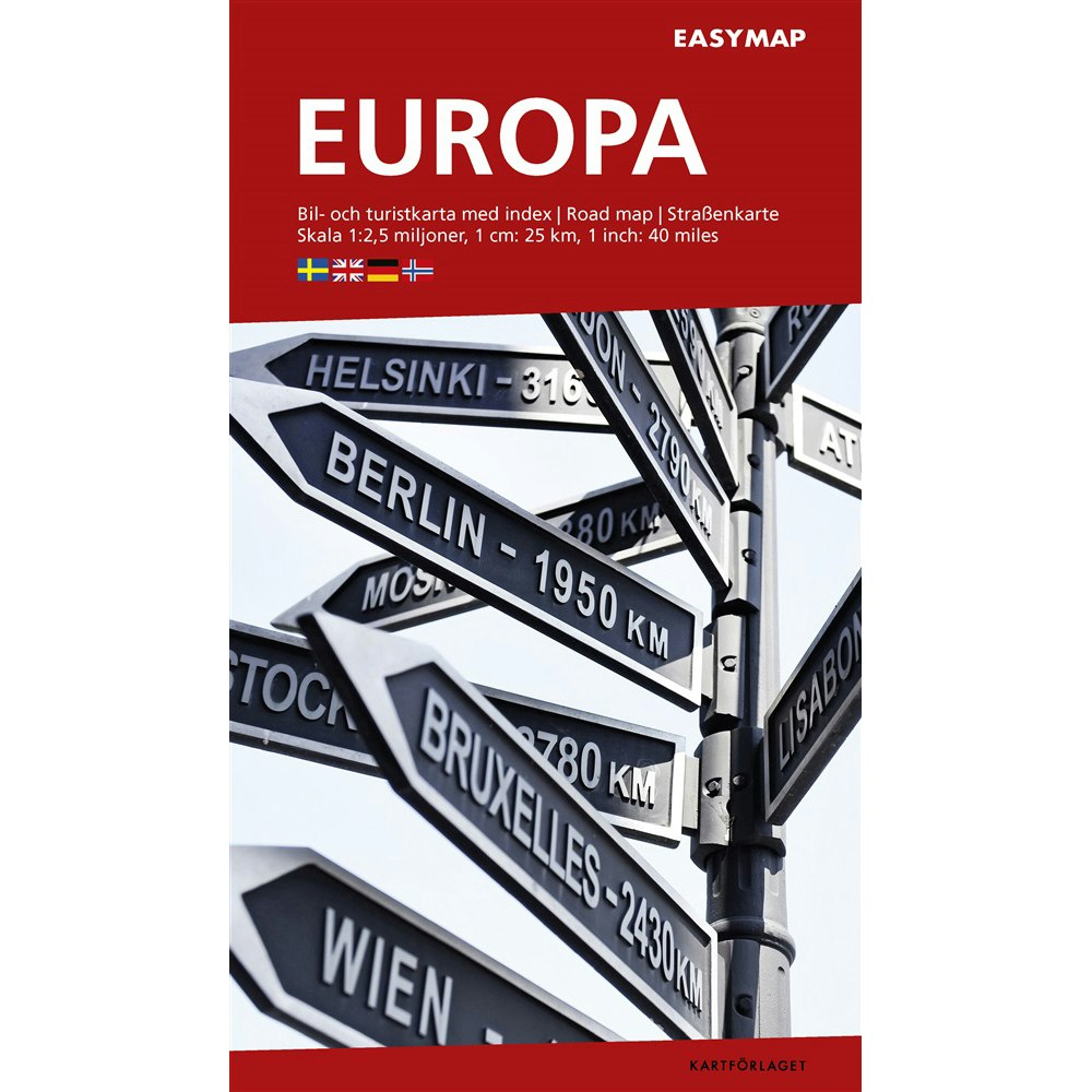 Easymap Europa är en detaljerad och praktisk karta.