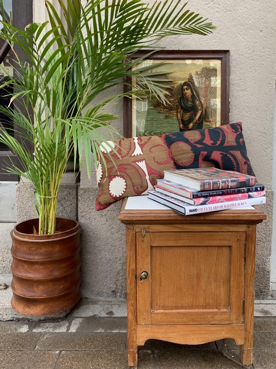 Sideboard i teak och marmor - Butik Raja