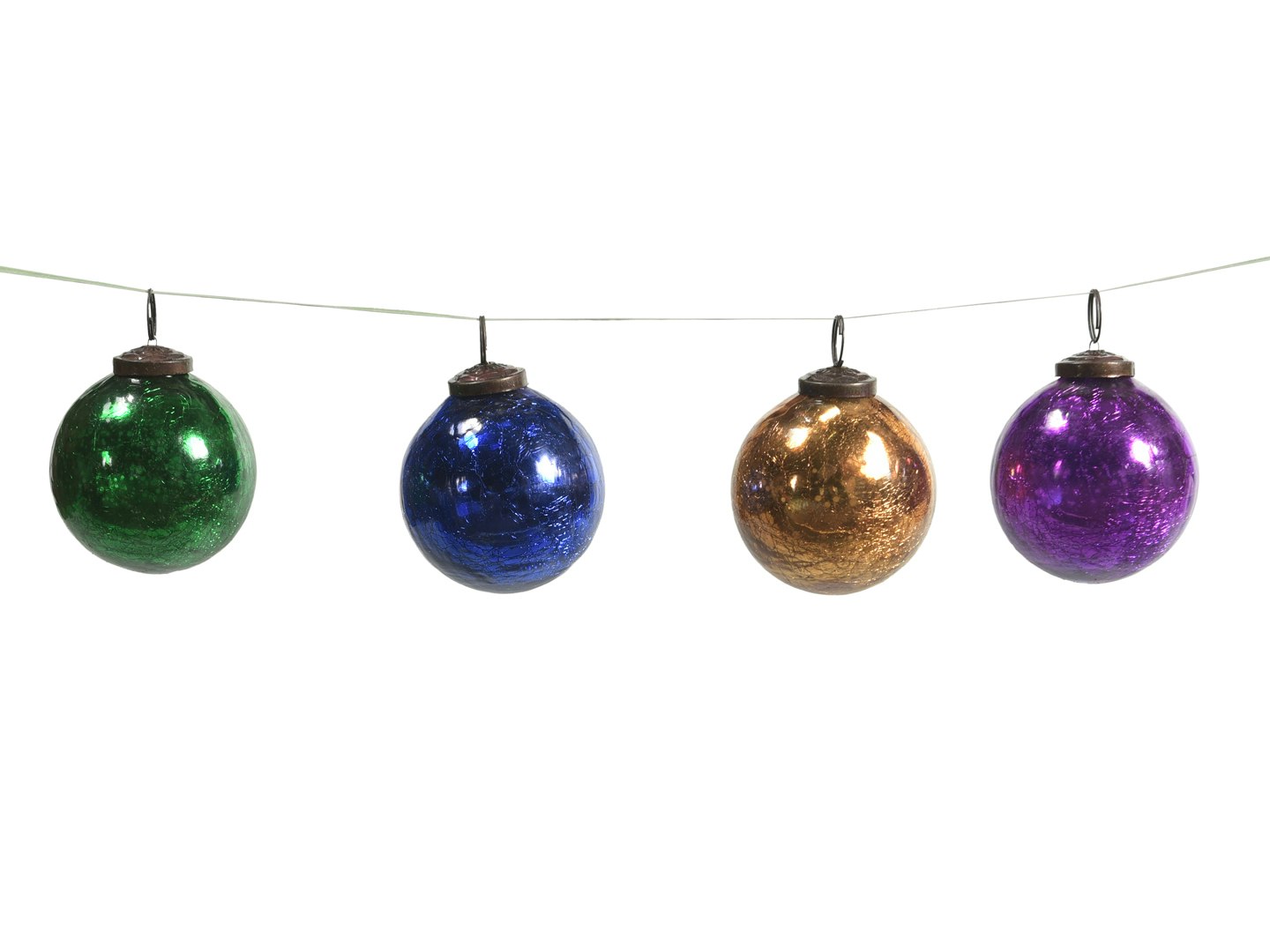 Julkulor i fyra olika färger - Butik Raja
