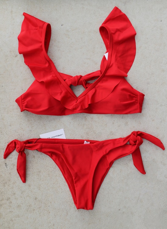 Flounced Red Brazilian Bikini Set - Hot Anatomy ® Official Site | Trendy  Swimwear at Hotanatomy.com