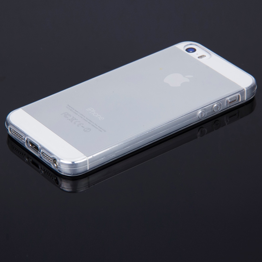 Transparent TPU skal för iPhone SE, iPhone 5, iPhone 5s