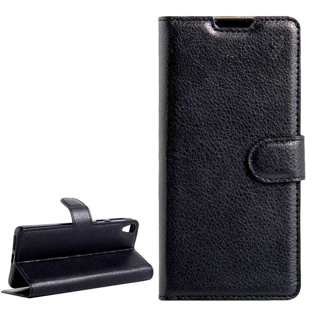 Sony Xperia E5 - Plånbok i konstläder med TPU-skydd