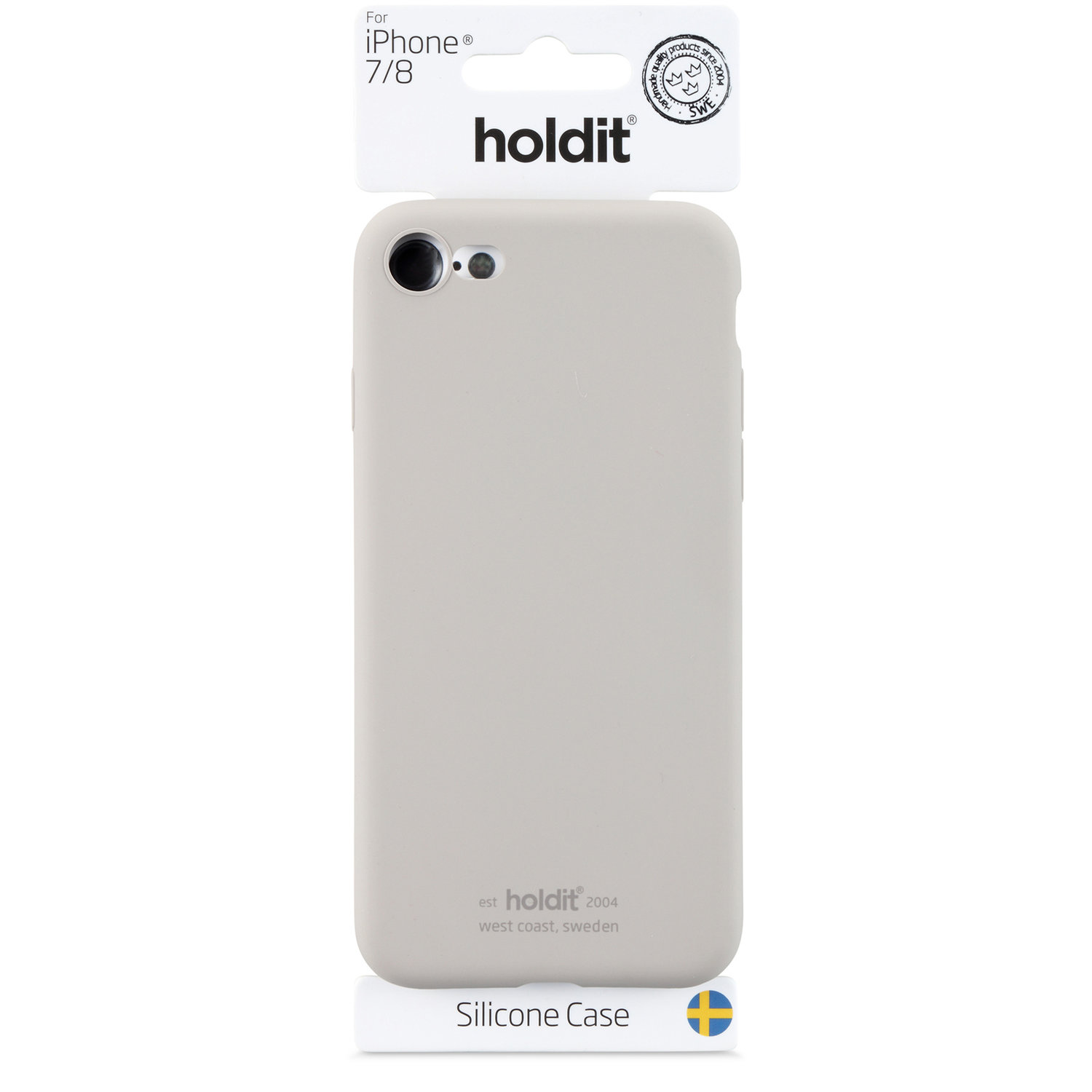 Holdit- MOBILSKAL SILIKON TAUPE- iPhone 7/8/SE 2020