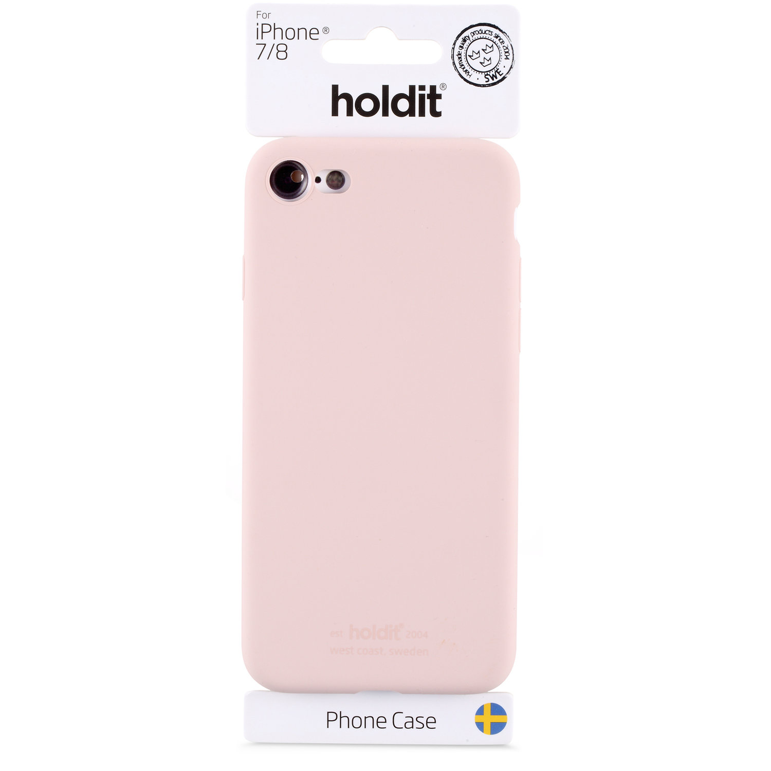 Holdit - MOBILSKAL SILIKON BLUSH PINK- iPhone 7/8/SE 2020