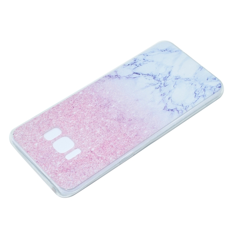 Rosa marmor- skal för Samsung Galaxy S8