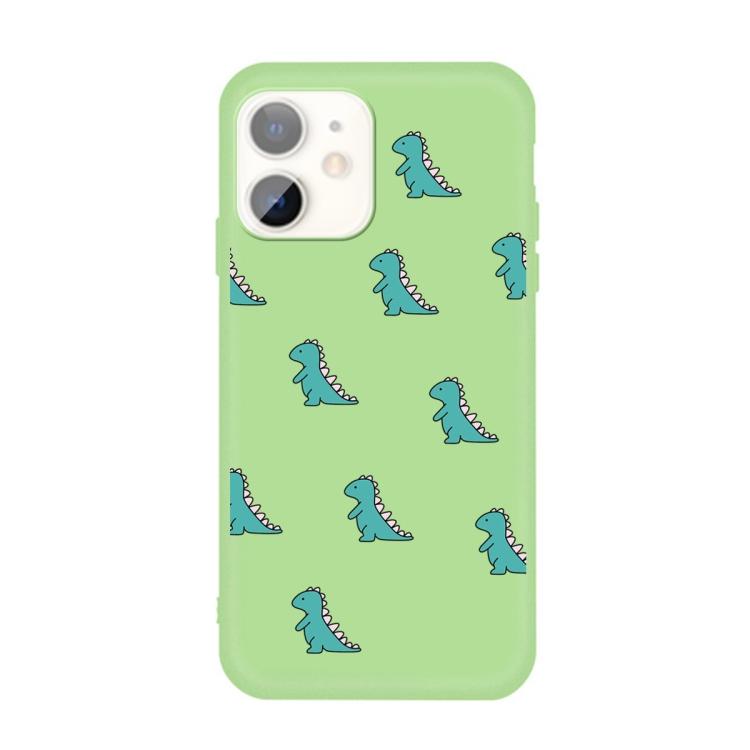 Grönt skal med dinosaurier- skal för iPhone 11