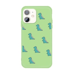 Grönt skal med dinosaurier- skal för iPhone 11