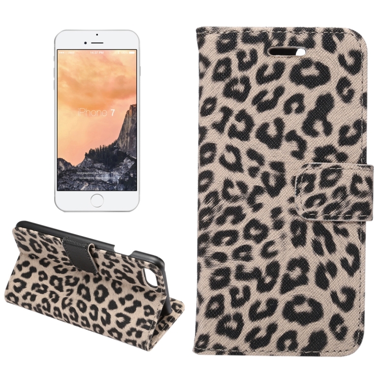 Plånbok i leopard till iPhone 7/8/SE 2020