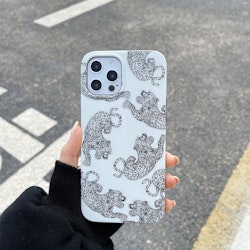 Leopard vit- skal till iPhone 12 / 12 PRO