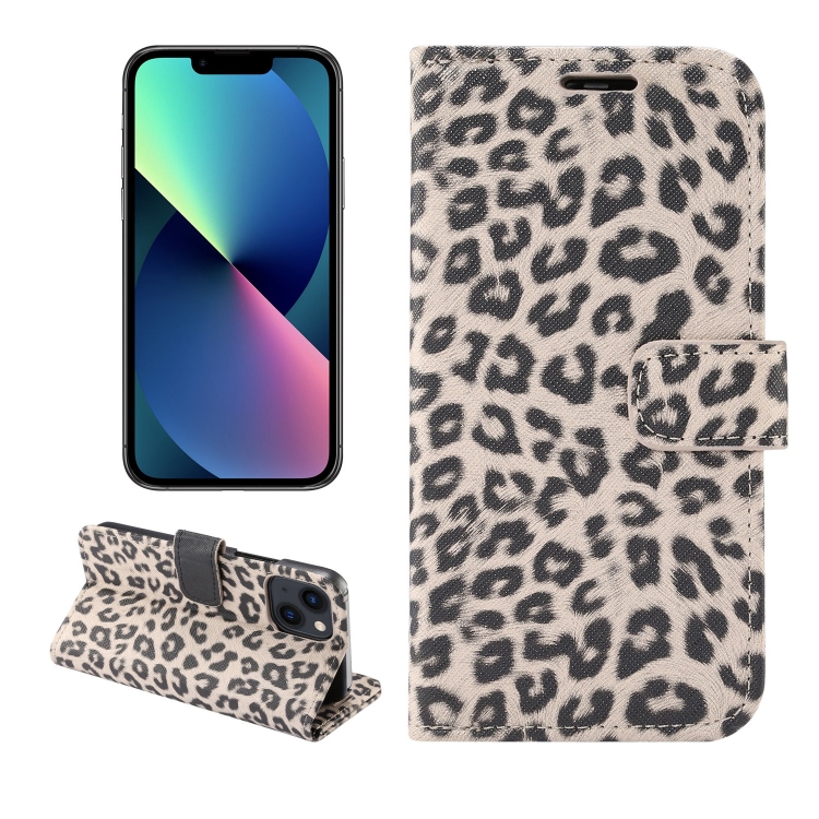 Plånbok i leopard till iPhone 14 PLUS