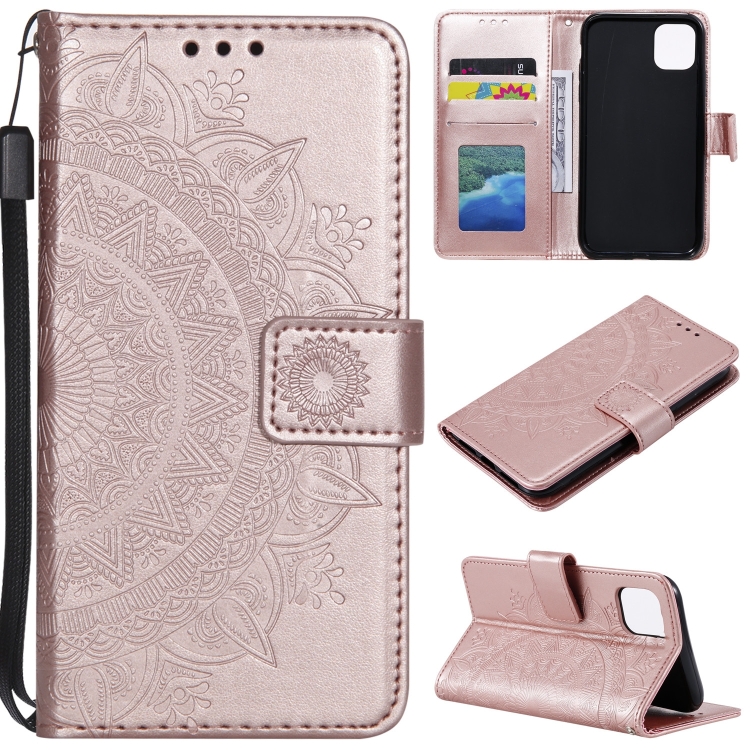 Mönstrad rosa plånbok för iPhone 14 Plus