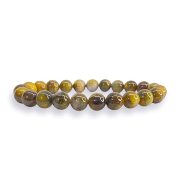 Pietersit 8mm pärlor Armband