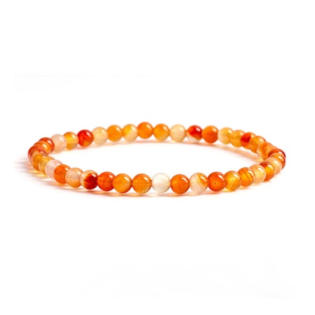Karneol 4mm Armband